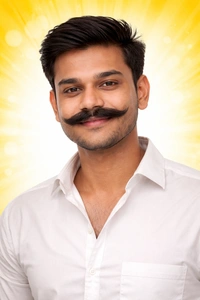 Artificial Handlebar Moustache for Theatre & Performance