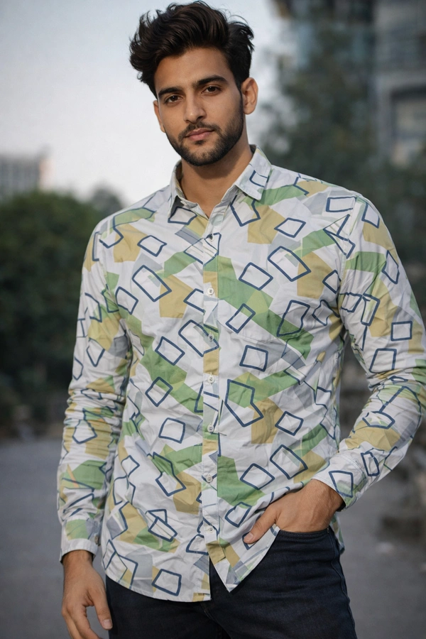 Geometric style in urban daylight