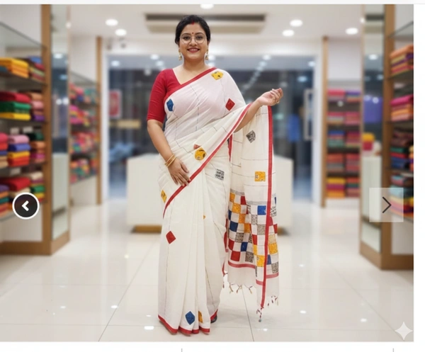Women's Bengali Khesh Pure Cotton Handloom Saree