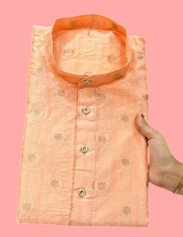 Star Gold Colour Kurta For Men - 40