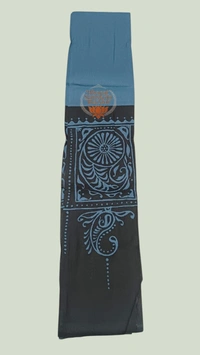 Shantiniketan Prakriti Dhara Batik Uttario (Blue & Black)