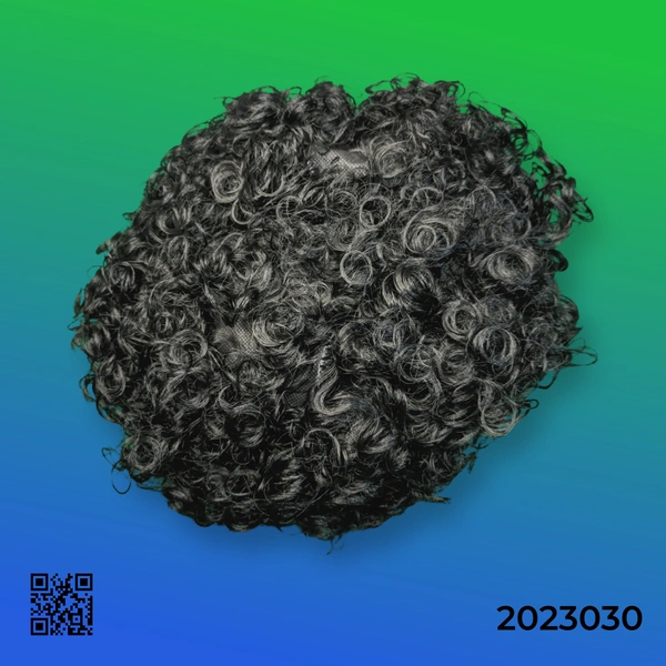 Black Curly Hair Wig - Without Sina/Horn