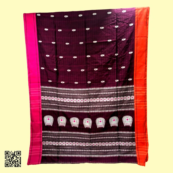Assam Khadi Jamdani Saree - White