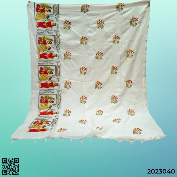 Shantiniketan Hand Embroidery Kantha Stitch Saree