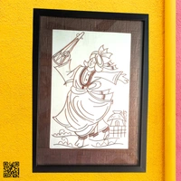 Baul Photo Frame Copper Wire Art Wall Hanging