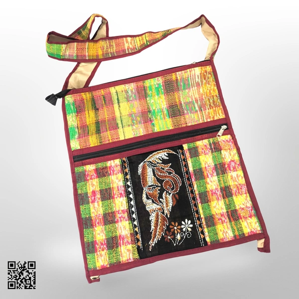 Handloom Khesh Cotton Bag - Rabindra Nath Tagore