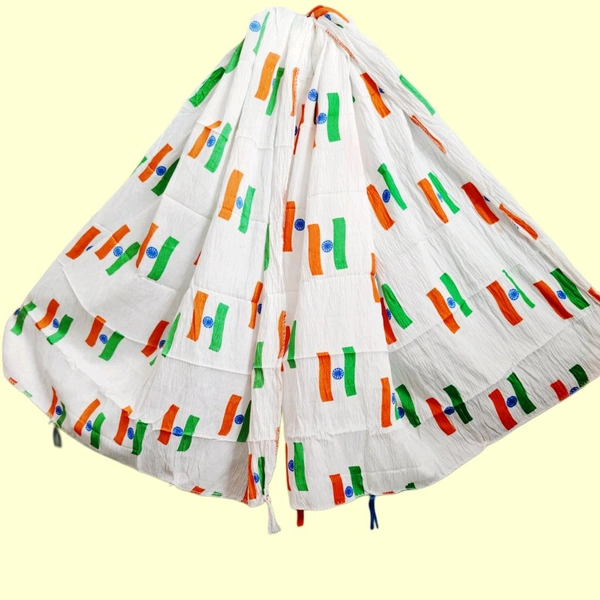 Chiffon Printed Tiranga Dupatta