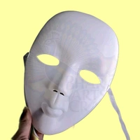 White Face Mask ideal for mime performances, party attire, festivals, competitions, and dance events