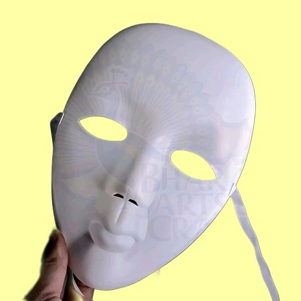 White Face Mask ideal for mime performances, party attire, festivals, competitions, and dance events
