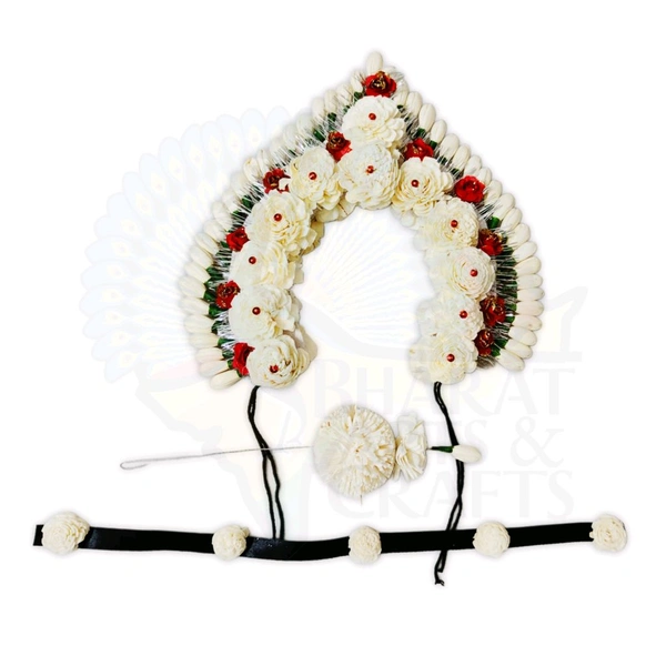 Odissi Dance Artificial Flower Hair (Mukut) Accessory for Women Authentic Odisha Design