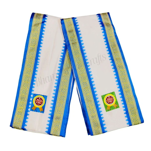 Cotton White & Blue Uttorio