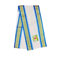 Cotton White & Blue Uttorio