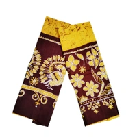 Yellow & Maroon Batik Printed Pure Cotton Uttorio