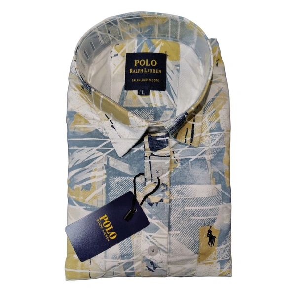 Multicolered Regular Fit Printed Shirt - L