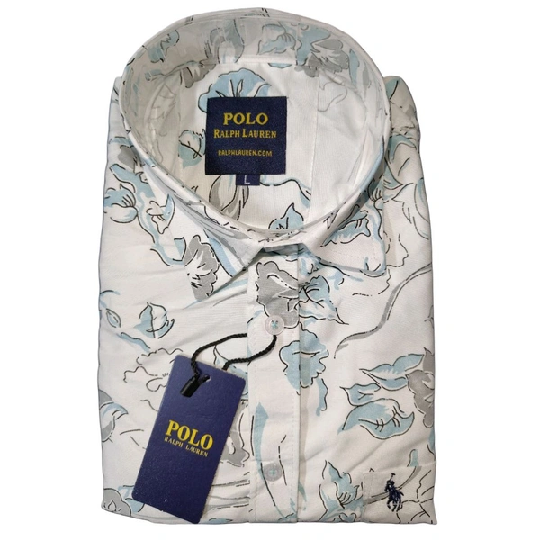 Floral Printed Casual Shirt for Men - L