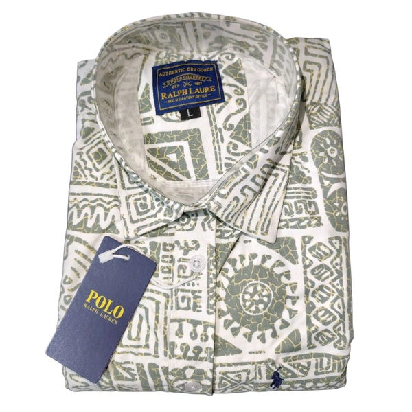 MULTI-COLOUR FLORAL LINEN SHIRT - XL