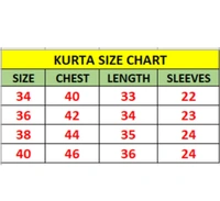 Cross Botton Black Colour Kurta - 46