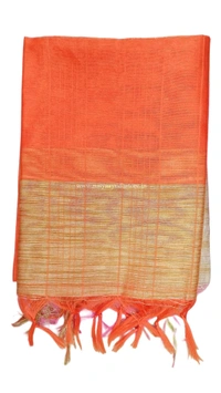 Tusaar Rajbansh Uttorio (Orange & Golden)