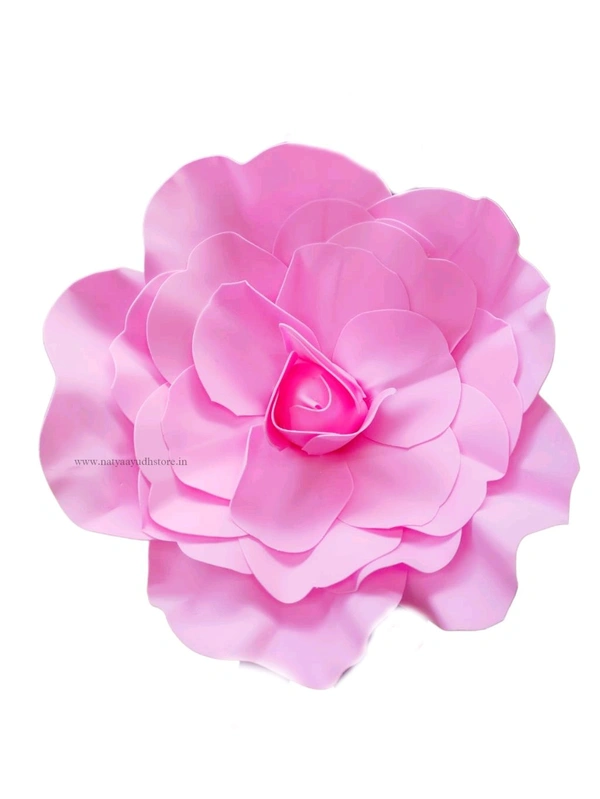 Handmade Matte finish big size Pink Rose Artificial Flower
