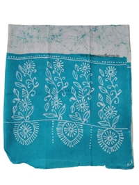 Phiroza & White Batik Printed Pure Cotton Uttorio