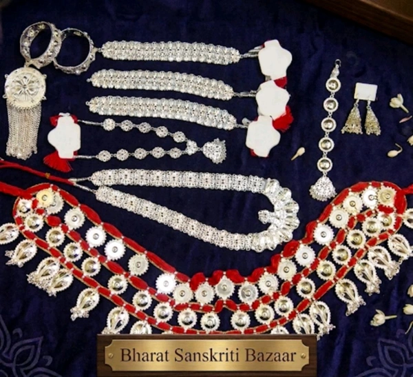 Authentic Handcrafted Odissi Dance Jewelry Set – Traditional Temple Filigree Design