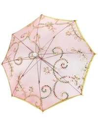 Exquisite Handmade Mini Lace Parasol Umbrella – Perfect for Janmashtami Decorations