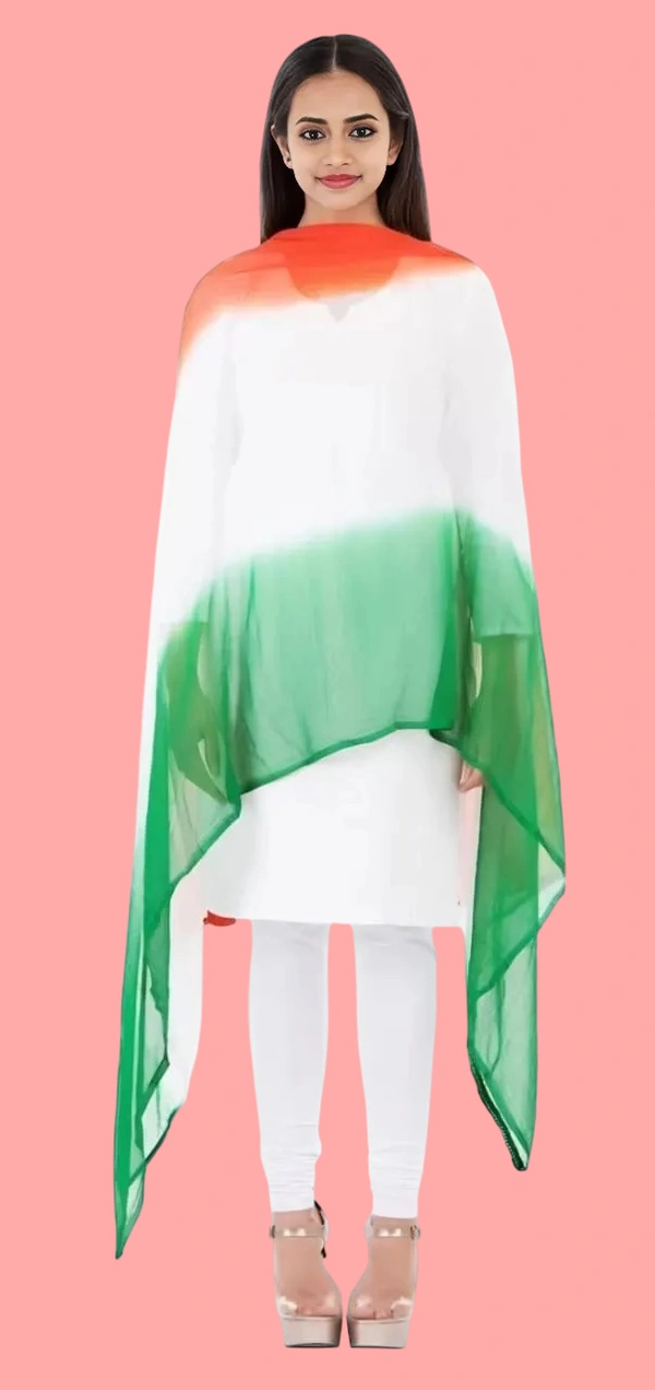 Chiffon Tiranga Dupatta