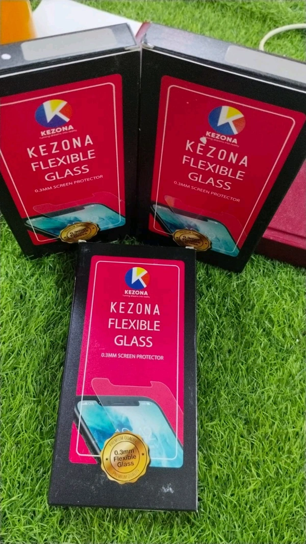 KEZONA 0.3 MM FLEXIBLE TEMPERED Glass ( With 10pc Box Packing )