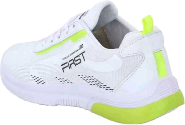 Josmos SPY FAST Trenddy Tainer Lace-ups Sporty Casuals Running Shoes For Men (White) - 8, White