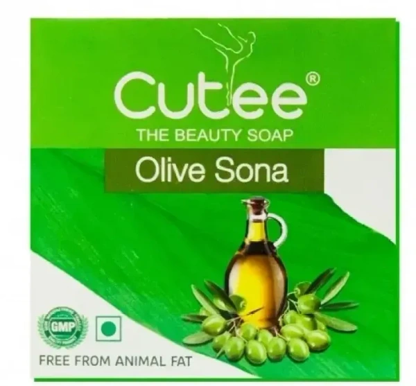 Cutee The Beauty Soap Olive Sona Soap, 90g