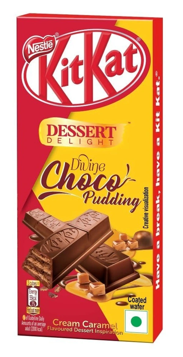 Nestle KitKat Dessert Delight Choco Pudding Wafer Coated with Milk Chocolate (Valentines Pack - Chocoluv Stories), 50 g - 50g