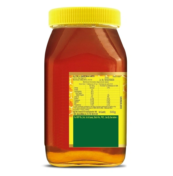 Dabur Honey Purity Guaranteed, 600g - 500g