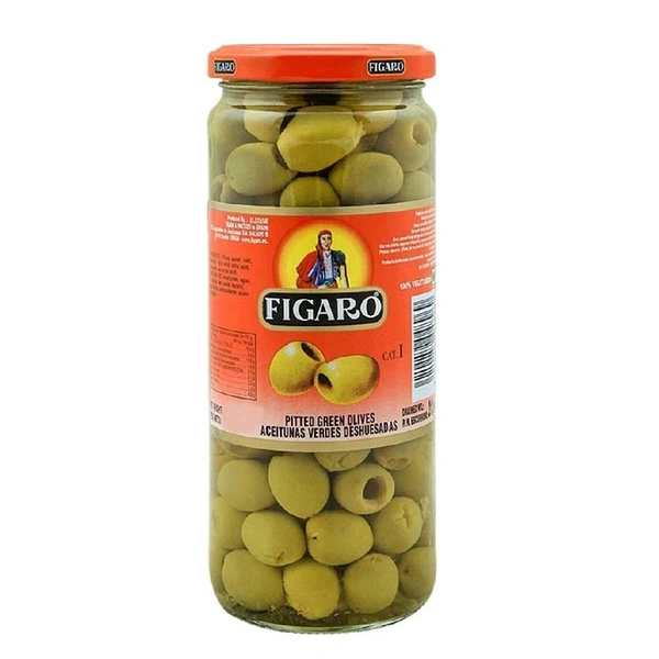 Figaro Plain Green Olives, 450g - 450g
