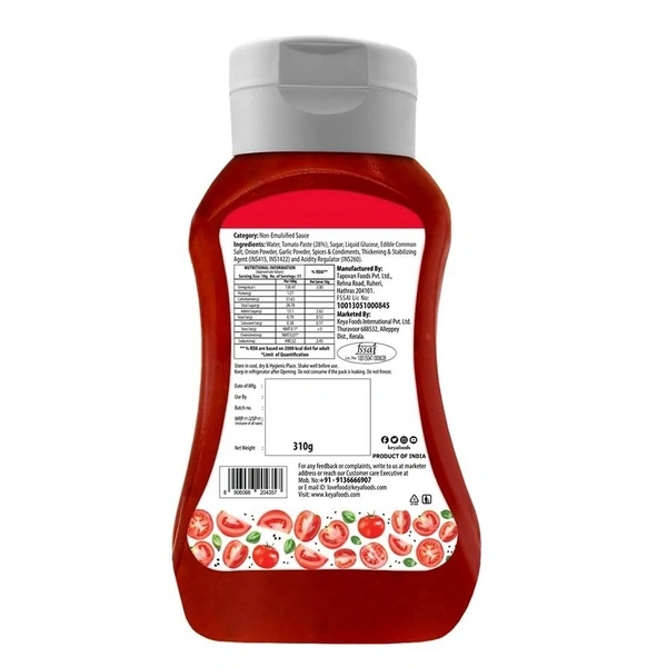 Keya Classic Tomato Ketchup, 400g - 310g