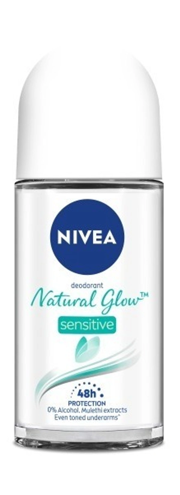Nivea Whitening Sensitive Roll On, 25ml - 25 ml