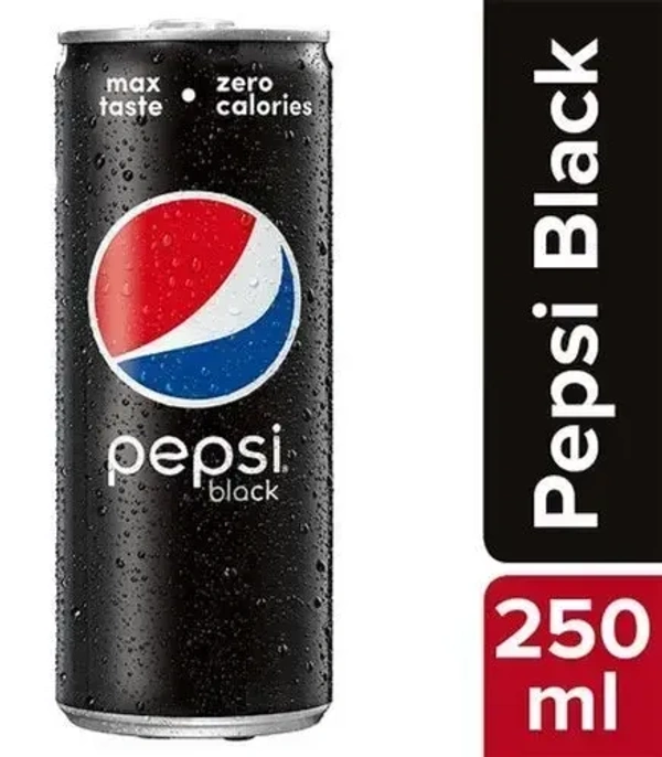 Pepsi Black NO SUGAR 250ml - Can - 250ml, Black