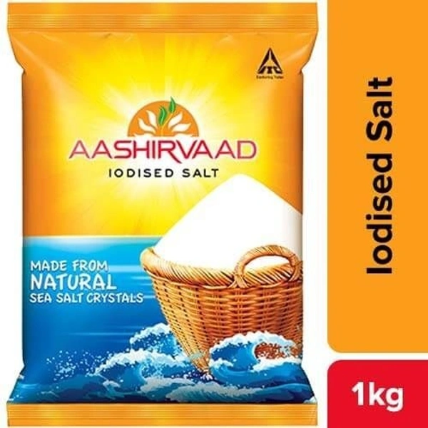 Aashirvaad Iodised Salt Packet, 1 kg