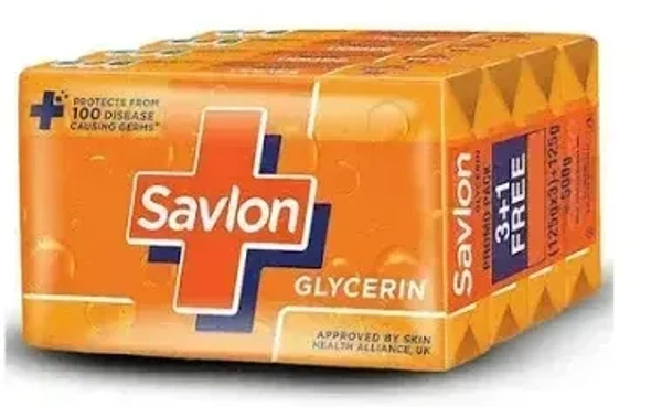 Savlon Bathing Soap Glycerin (Buy 3X75 Get 1 Free), 300g - 300g