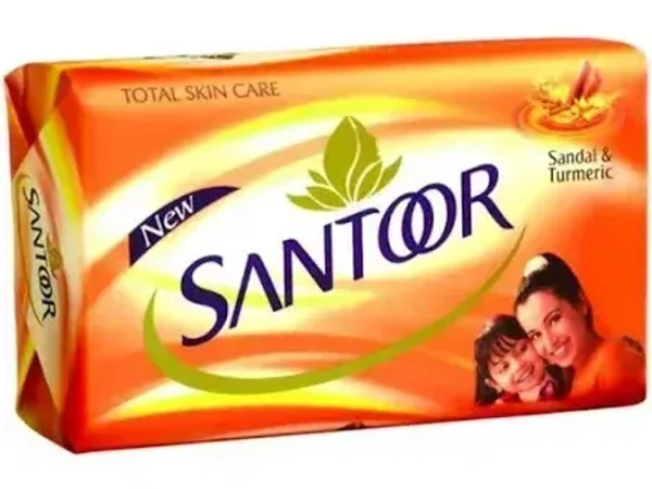 Santoor Sandal& Turmeric Soap, 150g - 150g