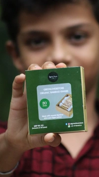 Organic Bamboo Cotton Buds Pack Of 80 Swab