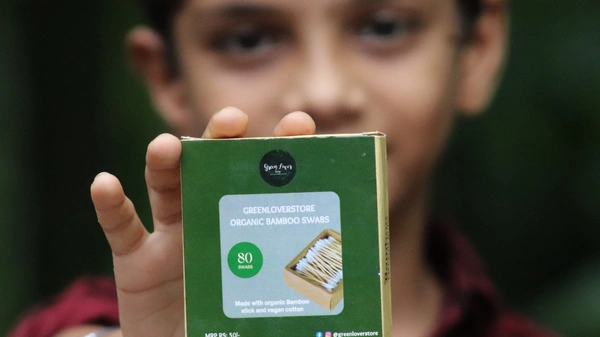 Organic Bamboo Cotton Buds Pack Of 80 Swab