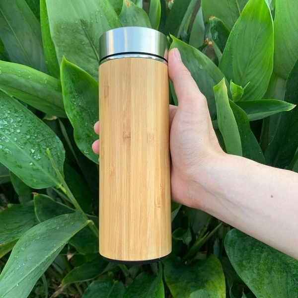Bamboo Bottle With Stainless Steel Diffuser 400 ml - 400 ml