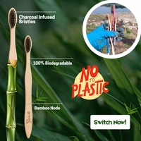 Greenloverstore Organic bamboo tooth brush pack of 3