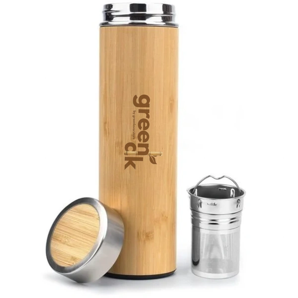 Greenloverstore Bamboo Bottle with Stainless Steel Diffuser 500ml - Pack Of 1