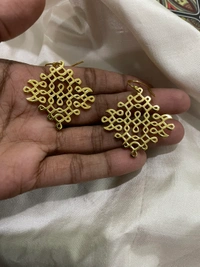 Avanthika New Version Gold Plated Hook Earrings