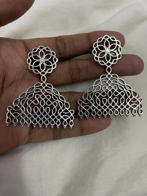 Prathishta Silver Tone Earrings 
