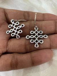 Limited Edition -Janani Silver Hook Style Earrings