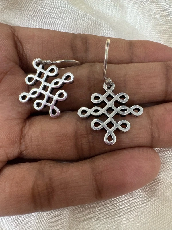 Limited Edition -Janani Silver Hook Style Earrings