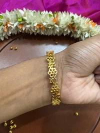 Floral bangle Pair  - Size 2.2 Inches 