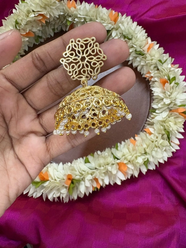 Manasa Big Size Jhumka Earrings- Limited Edition